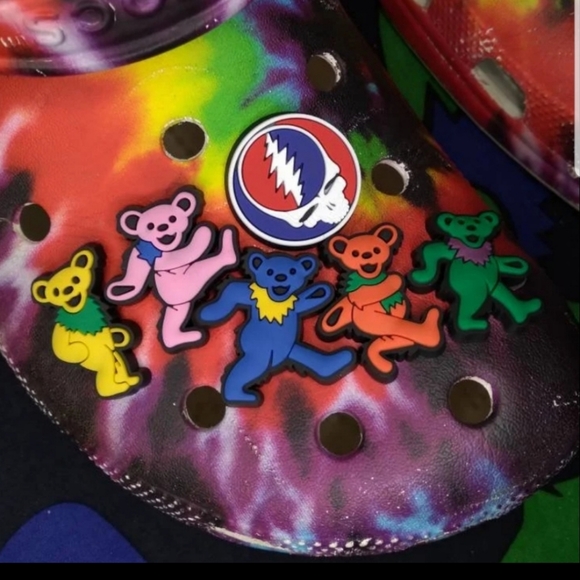 Grateful Dead Accessories Grateful Dead Jibbitz 7 With Stickers